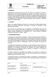 Instructivo Extintores IPES: Seguridad y Mantenimiento