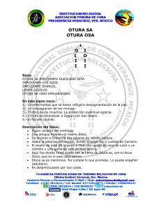 Otura Sa: Significado, Rezos y Patakines del If&aacute; Yoruba