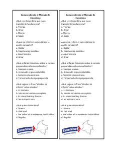 Preguntas de Comprensión: Mensaje de Colombina