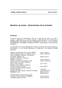 NCh1515.Of79: Norma para Determinación de Humedad en Suelos