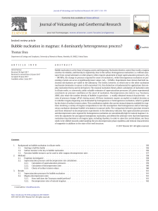 Bubble Nucleation in Magmas: Heterogeneous Process?