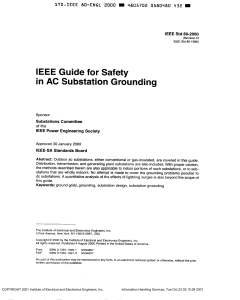 IEEE Guide: AC Substation Grounding Safety