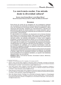 Convivencia Escolar y Diversidad Cultural: Un Estudio