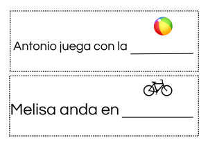 Ejercicios de vocabulario para ni&ntilde;os: Completa las frases