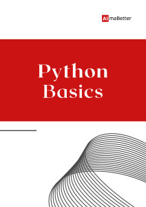 Python Basics: A Beginner's Coursebook