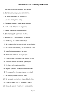 100 Afirmaciones Estoicas para Meditar