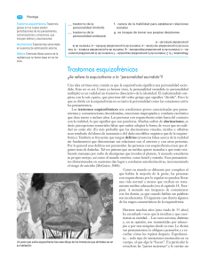 Esquizofrenia y Trastornos de la Personalidad: Psicolog&iacute;a