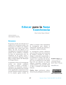 Convivencia Escolar: Estrategias y Valores en el Aula