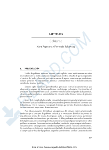 Gobierno: Concepto, Legitimidad y Gobernanza