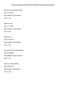 Lista de Adeudos por Recomposici&oacute;n Salarial Pendiente para Residentes