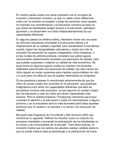 Inclusi&oacute;n y Educaci&oacute;n Inclusiva: Desaf&iacute;os y Perspectivas