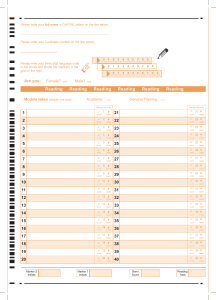Formulario de Examen de Lectura