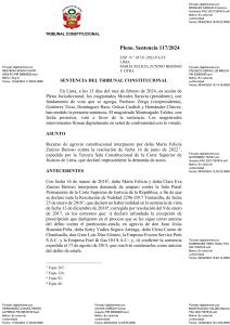 Sentencia Tribunal Constitucional: Debido Proceso y Tutela Judicial