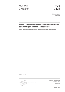 NCh3334: Acero para Hormigón Armado - Requisitos