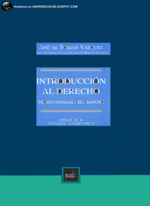 Introducci&oacute;n al Derecho: Teor&iacute;a General - An&iacute;bal Torres V&aacute;squez
