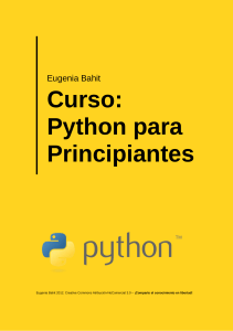 Curso Python para Principiantes: Gu&iacute;a Completa