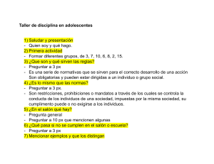 Taller de Disciplina para Adolescentes