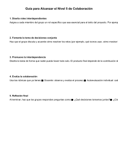 Guía para el Nivel 5 de Colaboración