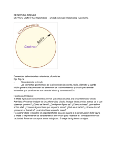 Plan de Lecci&oacute;n de Geometr&iacute;a Circular: Radio, Di&aacute;metro, Circunferencia