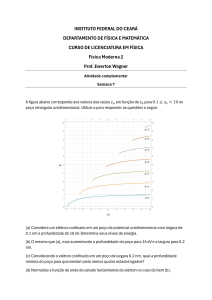 Problemas do Poço de Potencial 1D: Atividade de Física Moderna