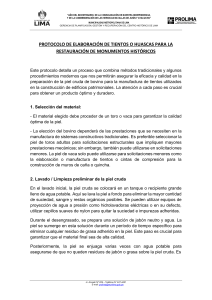 Protocolo: Elaboración de Tientos para Restauración Histórica
