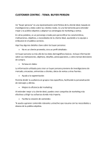 Buyer Persona: Definici&oacute;n y Beneficios para el Marketing