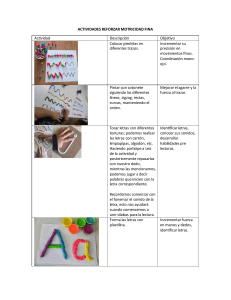 Actividades Motricidad Fina: Ejercicios para Ni&ntilde;os