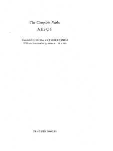 Aesop's Fables: Complete Collection Translated by Temples