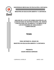 Homologaci&oacute;n de Gesti&oacute;n de Riesgos y Protecci&oacute;n Civil en M&eacute;xico