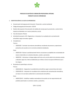 Gu&iacute;a de Aprendizaje: Prevenci&oacute;n y Control Ambiental