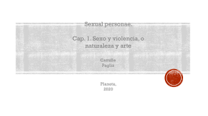 Sexual Personae: Sexo, Violencia, Naturaleza y Arte