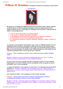 William Branham: Profeta ou Falso Profeta? Análise Doutrinária