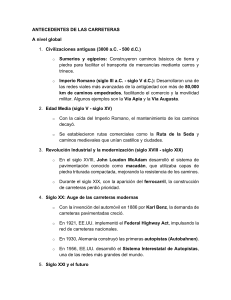 Historia y Clasificaci&oacute;n de Carreteras y Ferrocarriles en M&eacute;xico