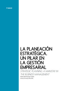 Planeaci&oacute;n Estrat&eacute;gica: Pilar en la Gesti&oacute;n Empresarial