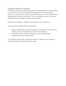 Análisis del trabajo: Premisas y conclusiones