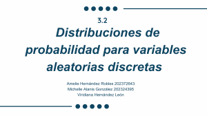 Distribuciones de Probabilidad Discretas: Presentaci&oacute;n