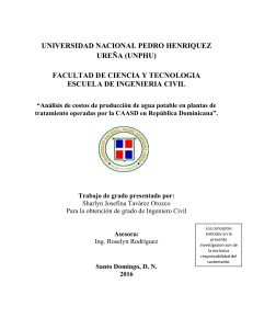 An&aacute;lisis de Costos de Producci&oacute;n de Agua en RD