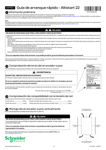 Gu&iacute;a de Arranque R&aacute;pido Altistart 22: Instalaci&oacute;n y Configuraci&oacute;n