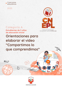 Gu&iacute;a para video de comprensi&oacute;n lectora - Educaci&oacute;n Inicial