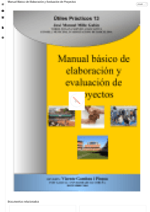 Manual de Elaboraci&oacute;n y Evaluaci&oacute;n de Proyectos
