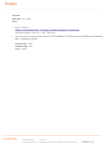 DBT programm ja identiteedi areng noorukitel