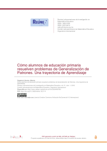 Generalización de Patrones en Primaria: Trayectoria de Aprendizaje