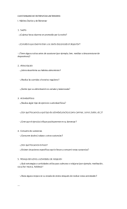 Cuestionario de Entrevista: Bienestar y Calidad de Vida