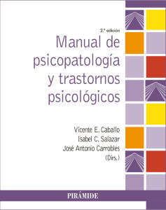 Manual de Psicopatolog&iacute;a y Trastornos Psicol&oacute;gicos