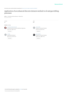 DEM for Oil & Gas Drilling: Enhanced Simulation Techniques