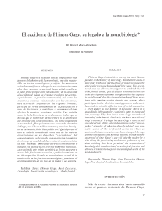 Phineas Gage: Legado a la Neurobiolog&iacute;a - Estudio de Caso