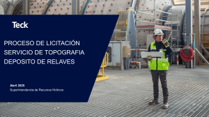Licitaci&oacute;n Topograf&iacute;a Dep&oacute;sito Relaves - Teck CDA