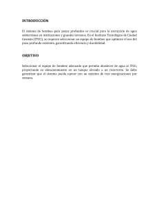 Selecci&oacute;n de Bomba para Pozo Profundo ITCG