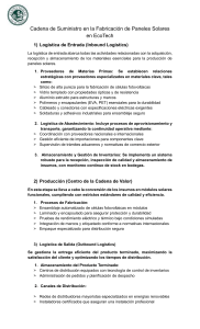 An&aacute;lisis de la Cadena de Suministro de Paneles Solares - EcoTech