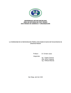 Administraci&oacute;n P&uacute;blica y Teor&iacute;a del Conocimiento de Hessen